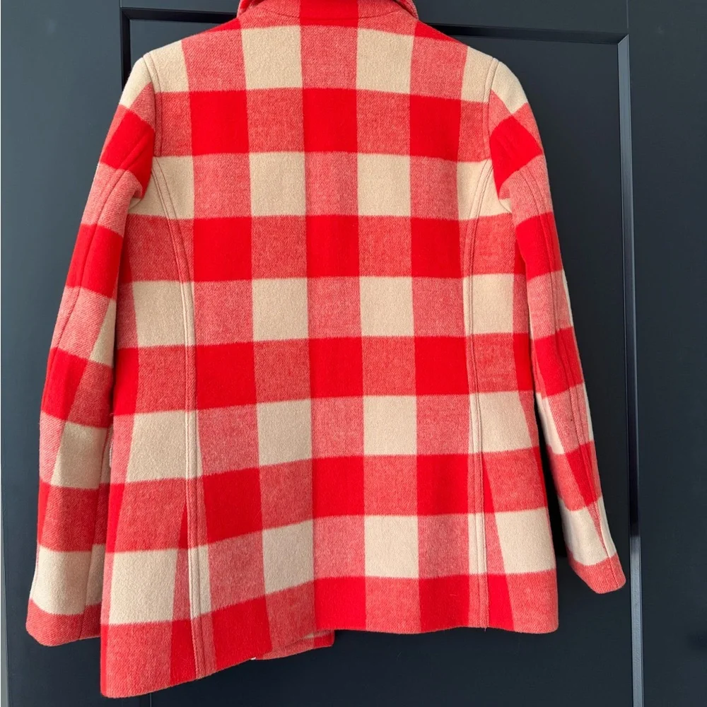 J. Crew Stadium Cloth Car Coat in Buffalo Plaid NWOT ***RARE*** - Picture 2 of 4